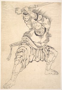 Wojownik autorstwa Katsushika Hokusai
