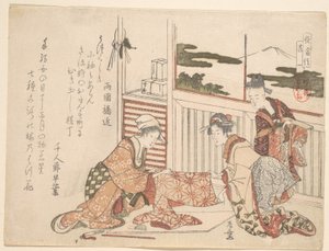 Przyciąga autorstwa Katsushika Hokusai
