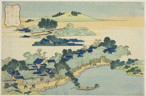 Bamboo Grove at Kume Village (Kumemura no chikuri), from the series “Eight Views of Ryukyu Islands (Ryukyu hakkei)” autorstwa Katsushika Hokusai