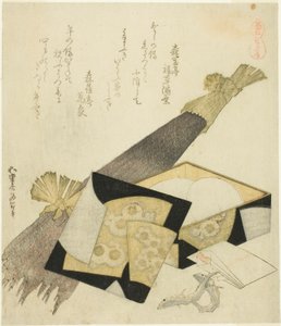 Korzeń łopianu (Kurama gobo), z serii „Wybór koni (Uma-zukushi)” autorstwa Katsushika Hokusai