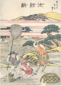 Chiryū, czterdziesta stacja z cyklu „Pięćdziesiąt trzy stacje Tōkaidō” autorstwa Katsushika Hokusai