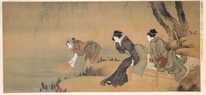 Ochłodzenie w letni wieczór autorstwa Katsushika Hokusai