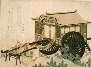 Powóz dworski autorstwa Katsushika Hokusai