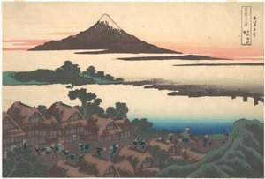 Świt w Isawie w prowincji Kai (Kōshū Isawa no akatsuki), z cyklu „Trzydzieści sześć widoków góry Fuji” (Fugaku sanjūrokkei) autorstwa Katsushika Hokusai