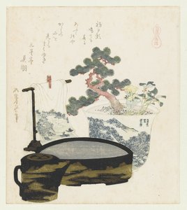 Amulet dla konia Mayoke (tytuł na obiekcie) Seria z końmi (tytuł serii) Umazukushi (tytuł serii na obiekcie) autorstwa Katsushika Hokusai