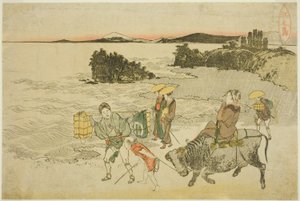 Enoshima autorstwa Katsushika Hokusai