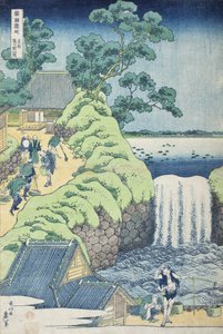 Wodospady Aoigaoka we Wschodniej Stolica autorstwa Katsushika Hokusai