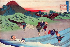 Z cyklu Sto wierszy stu poetów: Jito Tenno, c1830. autorstwa Katsushika Hokusai