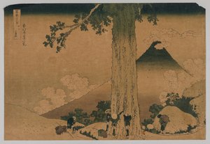 Fuji z przełęczy Mishima, prowincja Koshu autorstwa Katsushika Hokusai