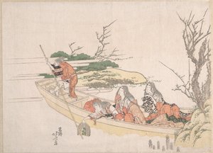 Zbieranie wodorostów autorstwa Katsushika Hokusai