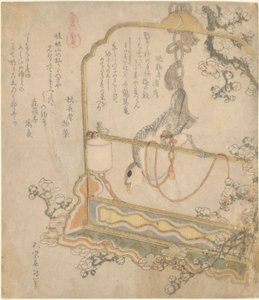Japoński Robin, z serii Wszystkie rodzaje koni autorstwa Katsushika Hokusai