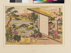 Kanadehon Chūshingura Akt II autorstwa Katsushika Hokusai