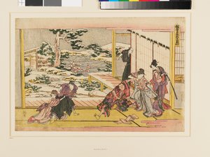 Kanadehon Chūshingura Akt IX autorstwa Katsushika Hokusai