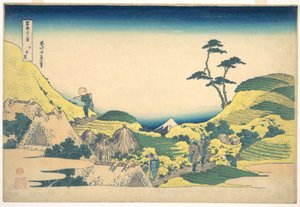 Dolne Meguro (Shimo Meguro), z cyklu „Trzydzieści sześć widoków góry Fuji” (Fugaku sanjūrokkei) autorstwa Katsushika Hokusai