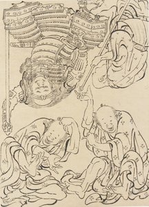 Różne figury, koniec XVIII-początek XIX wieku. autorstwa Katsushika Hokusai