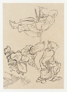 Różne figury, koniec XVIII-początek XIX wieku. autorstwa Katsushika Hokusai