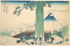 Przełęcz Mishima w prowincji Kai (Kōshū Mishima goe), z cyklu „Trzydzieści sześć widoków góry Fuji” (Fugaku sanjūrokkei) autorstwa Katsushika Hokusai