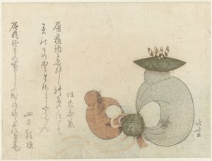 Małpie Lalki autorstwa Katsushika Hokusai