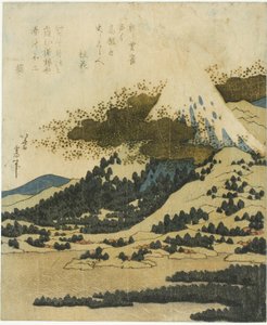 Góra Fuji z jeziora Ashi w Hakone autorstwa Katsushika Hokusai