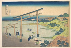 Zatoka Noboto (Noboto no ura), z cyklu „Trzydzieści sześć widoków góry Fuji” (Fugaku sanjūrokkei) autorstwa Katsushika Hokusai