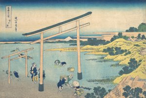 Noboto Bay Noboto no ura, z cyklu Trzydzieści sześć widoków na górę Fuji Fugaku..., ca. 1830-32. autorstwa Katsushika Hokusai