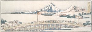 Okazaki, z serii Pięćdziesiąt trzy posty wiosennych przyjemności autorstwa Katsushika Hokusai