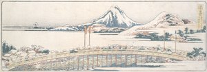 Okazaki, z cyklu „Pięćdziesiąt trzy stacje wiosennych rozkoszy” autorstwa Katsushika Hokusai