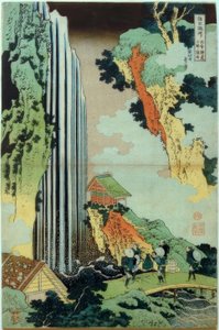 Wodospad Ono autorstwa Katsushika Hokusai