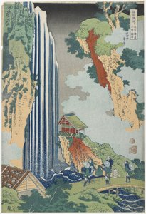 Ono Falls na Kiso Road, ok. godz. 1833 autorstwa Katsushika Hokusai