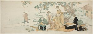 Impreza piknikowa autorstwa Katsushika Hokusai