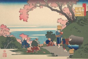 Wiersz Gon-chunagona Masafusa Oe no Masafusa, z serii One Hundred Poems Explaine..., 1921. autorstwa Katsushika Hokusai