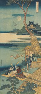 Rycina z cyklu „Prawdziwe lustro chińskich i japońskich wierszy autorstwa Katsushika Hokusai
