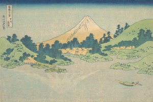 Odbicie w jeziorze w Misaka w prowincji Kai Koshu Misaka Suimen, z cyklu..., ca. 1830-3 autorstwa Katsushika Hokusai