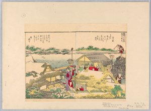 Scena nad rzeką Sumida autorstwa Katsushika Hokusai