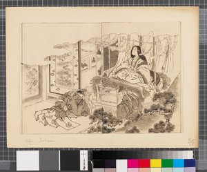 Sceny z wojny między Japonią a Koreą, koniec XVIII - pierwsza połowa XIX wieku (tusz i płótno na papierze) autorstwa Katsushika Hokusai