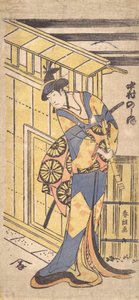 Herbata i r sól Nakamura jest dobra, członek drogi femme, uzupełniający g a shakuhachi pole m. . . , 1796 ukończony, VI rok r. autorstwa Katsushika Hokusai