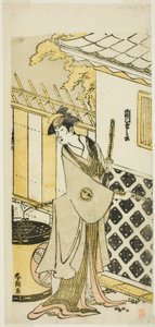 Aktor Segawa Kikunojo III jako kobieta z rodziny samurajów autorstwa Katsushika Hokusai