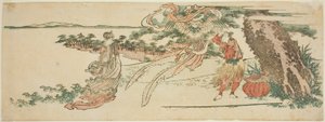 Szata z piór (Hagoromo) autorstwa Katsushika Hokusai