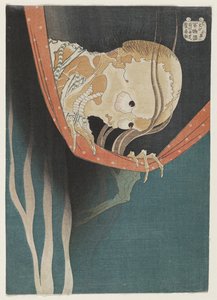 Duch Kohady Koheiji, ok. 1831-32 (kolorowy drzeworyt) autorstwa Katsushika Hokusai