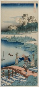 Zbieracz pośpiechu, z serii Prawdziwe lustro chińskiej i japońskiej poezji autorstwa Katsushika Hokusai