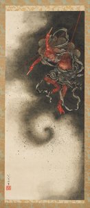 Bóg piorunów, okres Edo autorstwa Katsushika Hokusai