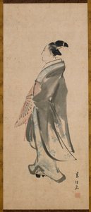 Młody mężczyzna, okres Edo, ca. 1795-1798. autorstwa Katsushika Hokusai