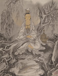 Kannon w białej szacie, ca. 1887.