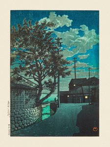 Kamezaki Bishu 1928 autorstwa Kawase Hasui