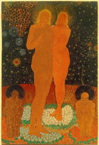 Adam i Ewa autorstwa Kazimir Severinovich Malevich