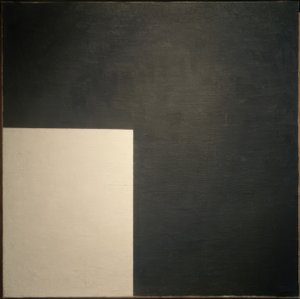 Czarny i biały. Kompozycja suprematystyczna autorstwa Kazimir Severinovich Malevich