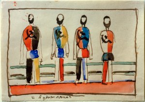 Budetijane (Zukunftianer) autorstwa Kazimir Severinovich Malevich