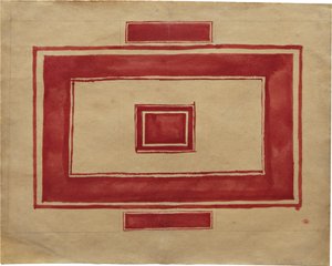 Plan sufitu dla Teatru Czerwonego, Leningrad autorstwa Kazimir Severinovich Malevich