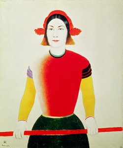 Dziewczyna z Polakiem (olej) autorstwa Kazimir Severinovich Malevich
