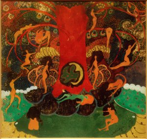 Drzewo Życia i Driady autorstwa Kazimir Severinovich Malevich